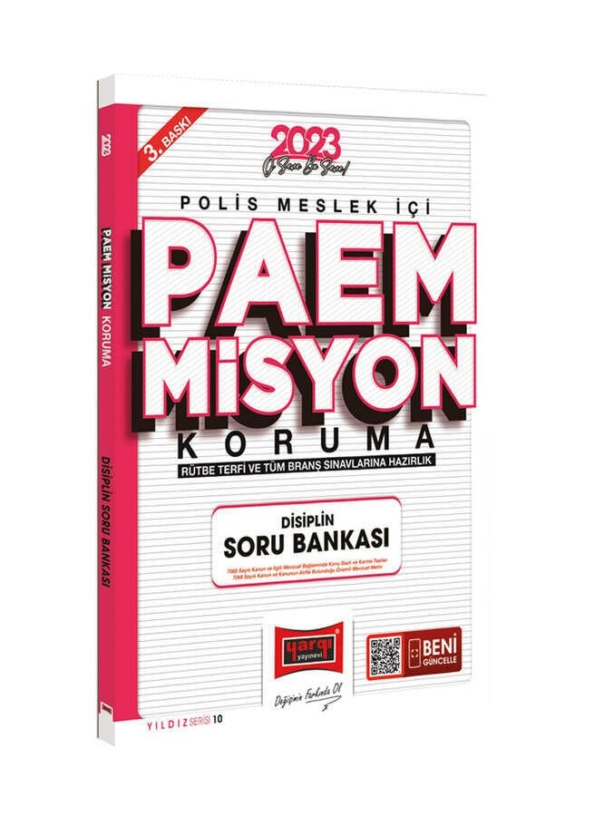 2023 Yıldız Serisi PAEM Misyon Koruma Rütbe Terfi ve Tüm Branş Sınavlarına Hazırlık Disiplin Soru Bankası Yargı Yayınları