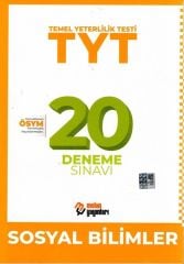 TYT Sosyal Bilimler 20 Deneme Sınavı Metin Yayınları