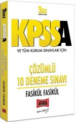 2021 KPSS A Grubu ve Tüm Kurum Sınavları İçin Çözümlü 10 Fasikül Deneme Sınavı Yargı Yayınları