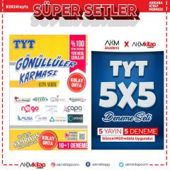 Gönüllüler Karması TYT Altın ve AKM Kitap Deneme Seti 2 Kitap