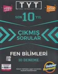 TYT Fen Bilimleri Karması Tıpkı Basım 10 Deneme Ünlüler Karması