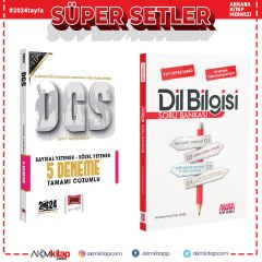 Yargı 2024 DGS 5 Deneme ve AKM Dil Bilgisi Soru Bankası Seti 2 Kitap