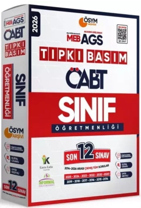 2026 MEB AGS ÖABT Sınıf Öğretmenliği ÖSYM Tıpkı Basım 12 li Deneme Paketi İnformal Yayınları