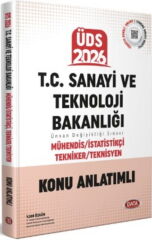 2026 ÜDS T.C. Sanayi ve Teknoloji Bakanlığı Mühendis İstatistik Tekniker Teknisyen Konu Anlatımlı Data Yayınları