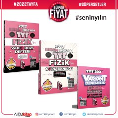 Benim Hocam TYT Fizik Video Ders Defteri Soru Bankası ve Deneme Seti 3 Kitap