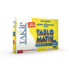 Takip İcra Müdür ve Müdür Yardımcılığı Sınavı Tablomatik Set Dizgi Kitap