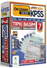 2026 KPSS Ön Lisans ÖSYM Çıkmış Soru Tıpkı Basım 7 li Deneme İnformal Yayınları