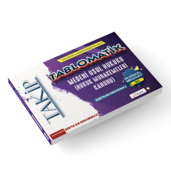 Takip Tablomatik Medeni Usul Hukuku (Hukuk Muhakemeleri Kanunu) Konu Anlatımı Dizgi Kitap