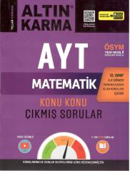 AYT 12.Sınıf 1.Dönem Matematik Konu Konu Çıkmış Sorular Altın Karma Yayınları