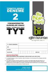 Bir Eğitim Kurumları TYT Türkiye Geneli Deneme Sınavı 2