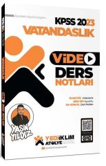 2023 KPSS Atölye Serisi Vatandaşlık Video Ders Notları Yediiklim Yayınları