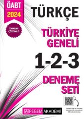 2024 KPSS ÖABT Türkçe Tamamı Çözümlü Türkiye Geneli 1-2-3 Deneme Seti Pegem Yayınları