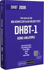 2026 Din Hizmetleri Alan Bilgisi Testi DHBT 1 Konu Anlatımlı Pegem Yayınları