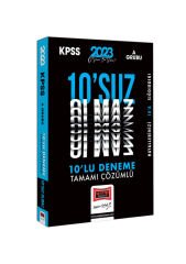 2023 KPSS A Grubu Tamamı Çözümlü 10 suz Olmaz 10 Deneme Yargı Yayınları