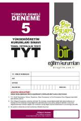 Bir Eğitim Kurumları TYT Türkiye Geneli Deneme Sınavı 5