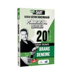 2026 Meb Ags ÖABT Beden Eğitimi Psikososyal Dersler Tamamı PDF Çözümlü 20 li Branş Deneme Dizgi Kitap