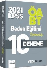 2021 ÖABT Beden Eğitimi Öğretmenliği Tamamı Çözümlü 10 Deneme Yediiklim Yayınları