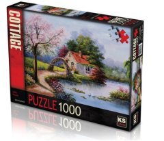 KS Games Lake House Göl Kenarında Bir Ev 1000 Parça Puzzle