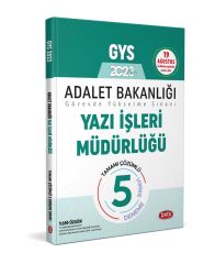 2023 GYS T. C. Adalet Bakanlığı Yazı İşleri Müdürlüğü 5 Deneme Data Yayınları