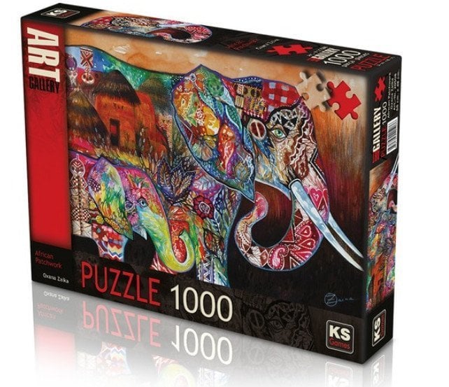 KS Games African Patchwork Afrika Renkleri 1000 Parça Puzzle