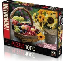 KS Games Fruıt And Sunflower Meyveler ve Ayçiçeği 1000 Parça Puzzle