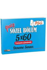 DGS Quiz Sözel Bölüm Tamamı Çözümlü 5×60 Deneme Sınavı Kariyer Meslek Yayınları
