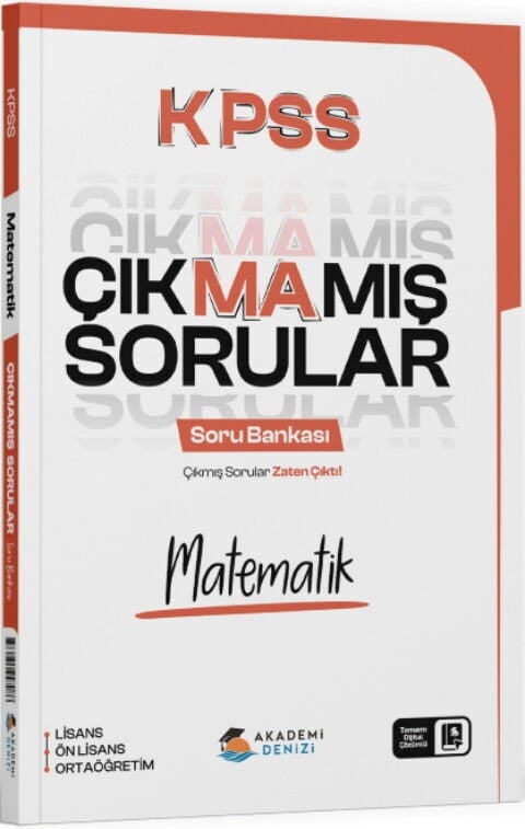 KPSS Matematik Çıkmamış Sorular Soru Bankası Akademi Denizi