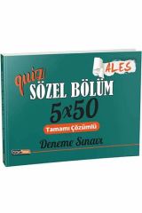 ALES Quiz Sözel Bölüm Tamamı Çözümlü 5×50 Deneme Sınavı Kariyer Meslek Yayınları