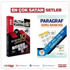 Altın Karma TYT 10 Deneme ve Farklı Sistem Paragraf Soru Bankası 2 Kitap Set