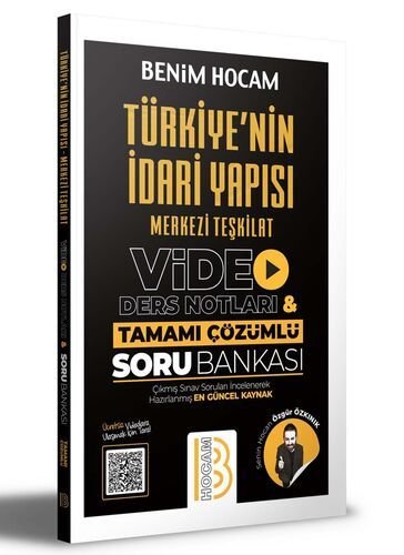 Türkiye'nin İdari Yapısı Merkezi Teşkilat Video Ders Notları ve Tamamı Çözümlü Soru Bankası Benim Hocam Yayınları