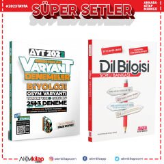 Benim Hocam AYT Biyoloji Varyant Deneme ve AKM Dil Bilgisi Soru Bankası Seti 2 Kitap