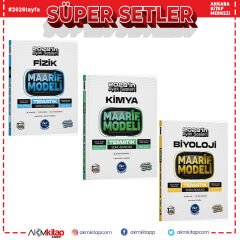 Çap Yayınları Üniversiteye Hazırlık Fizik Kimya ve Biyoloji Ders Platosu Maarif Modeli Tematik Soru Bankası Seti 3 Kitap