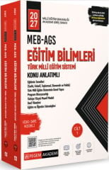 2027 MEB AGS Eğitim Bilimleri ve Türk Millî Eğitim Sistemi Konu Anlatımlı Pegem Yayınları