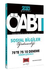2023 KPSS ÖABT Sosyal Bilgiler Öğretmenliği Tamamı Çözümlü 10 Deneme Yargı Yayınları