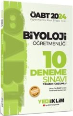 2024 ÖABT Biyoloji Öğretmenliği Tamamı Çözümlü 10 Deneme Sınavı Yediiklim Yayınları