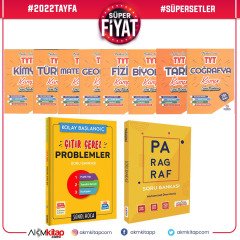 2022 Tayfa Dev Soru Seti ve Şenol Hoca Çıtır Çerez Problemler ile AKM Paragraf Soru Bankası Seti