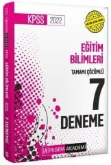2022 KPSS Eğitim Bilimleri 7 Deneme Çözümlü Pegem Yayınları