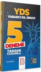 YDS Yabancı Dil Sınavı Tamamı Çözümlü 5 Deneme Benim Hocam Yayınları
