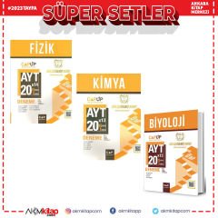 Çap Yayınları AYT Fizik Kimya ve Biyoloji Deneme Seti 3 Kitap