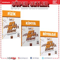 Çap Yayınları AYT Fizik Kimya ve Biyoloji Deneme Seti 3 Kitap