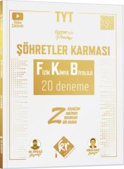 TYT Şöhretler Karması Fizik Kimya Biyoloji 20 Deneme KR Akademi
