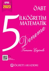 2023 KPSS ÖABT İlköğretim Matematik 5 Deneme Pegem Yayınları