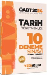 2024 ÖABT Tarih Öğretmenliği Tamamı Video Çözümlü 10 Deneme Sınavı Yediiklim Yayınları