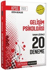 2022 KPSS Eğitim Bilimleri Gelişim Psikolojisi 20 Deneme Pegem Yayınları