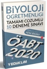 2020 KPSS ÖABT BİYOLOJİ ÖĞRETMENLİĞİ TAMAMI ÇÖZÜMLÜ 10 DENEME SINAVI YEDİİKLİM YAYINLARI