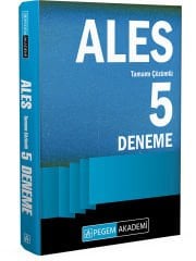 2024 ALES Tamamı Çözümlü 5 Denem Pegem Yayınları