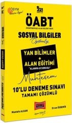 2021 ÖABT Sosyal Bilgiler Öğretmenliği Yan Bilimler Alan Eğitimi Tamamı Çözümlü 10 Yargı Yayınlarılu Deneme Sınavı