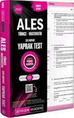 ALES Çek Kopart Yaprak Test Pegem Yayınları
