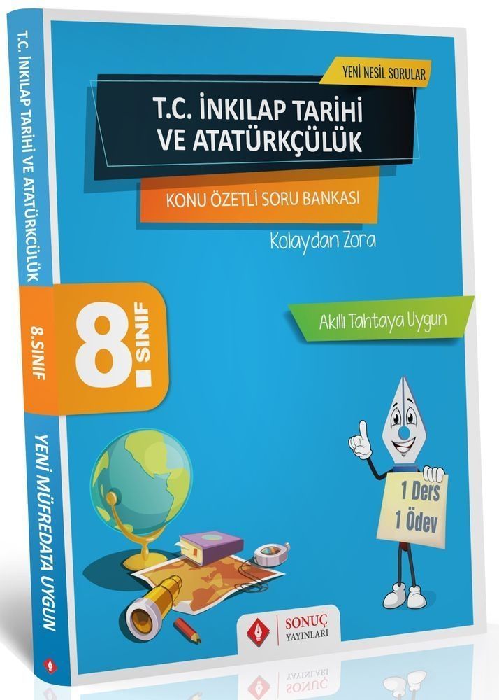 8. Sınıf T.C. İnkılap Tarihi ve Atatürkçülük Kazanım Merkezli Soru Kitapçığı Sonuç Yayınları