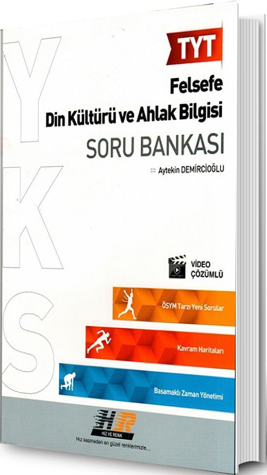 TYT Felsefe Din Kültürü ve Ahlak Bilgisi Soru Bankası Hız ve Renk Yayınları